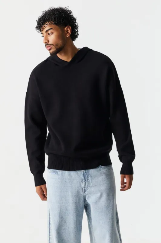 Solid Knit Hoodie sold by Charlotte Russe