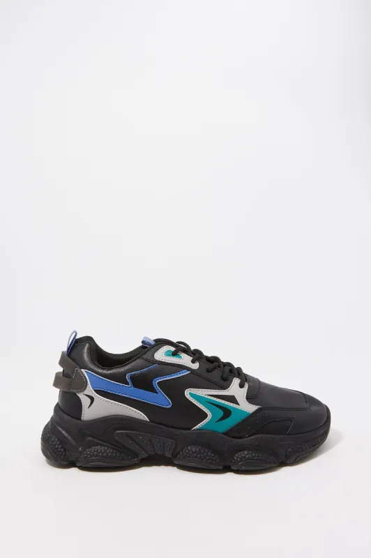 Chunky Colour Block Lace-Up Sneaker sold by Charlotte Russe