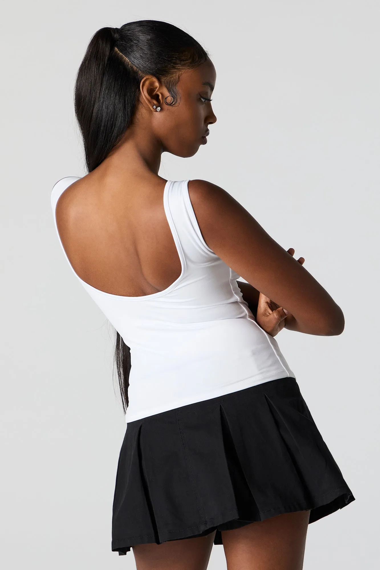 Contour Boat Neck Tank sold by Charlotte Russe product image thumbnail 5