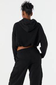 Fleece Cropped Hoodie sold by Charlotte Russe