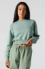 Soft Fleece Cropped Sweatshirt sold by Charlotte Russe