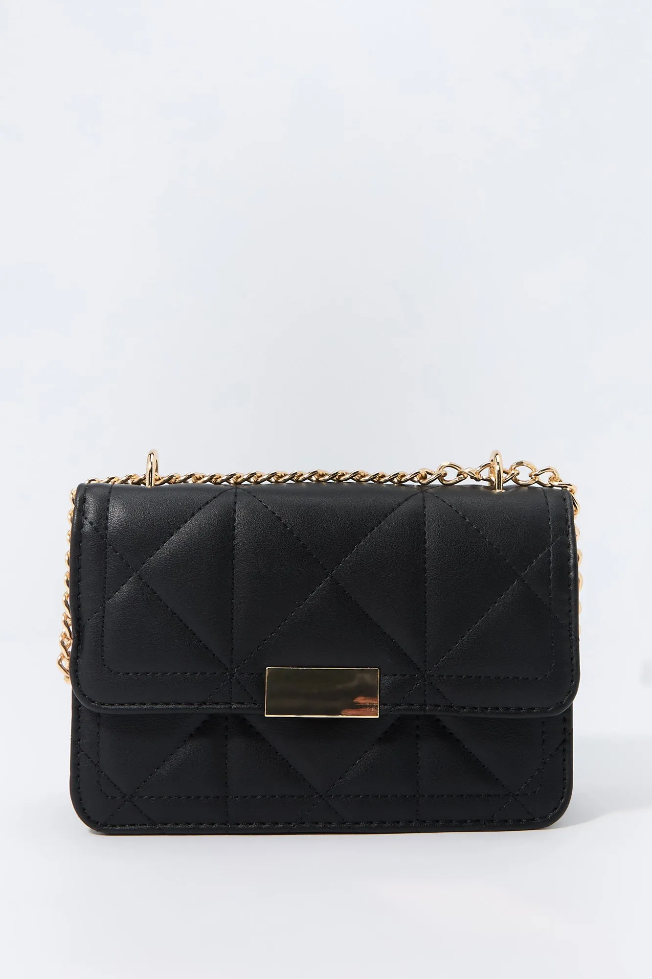 Faux Leather Quilted Crossbody Bag sold by Charlotte Russe product image thumbnail 4