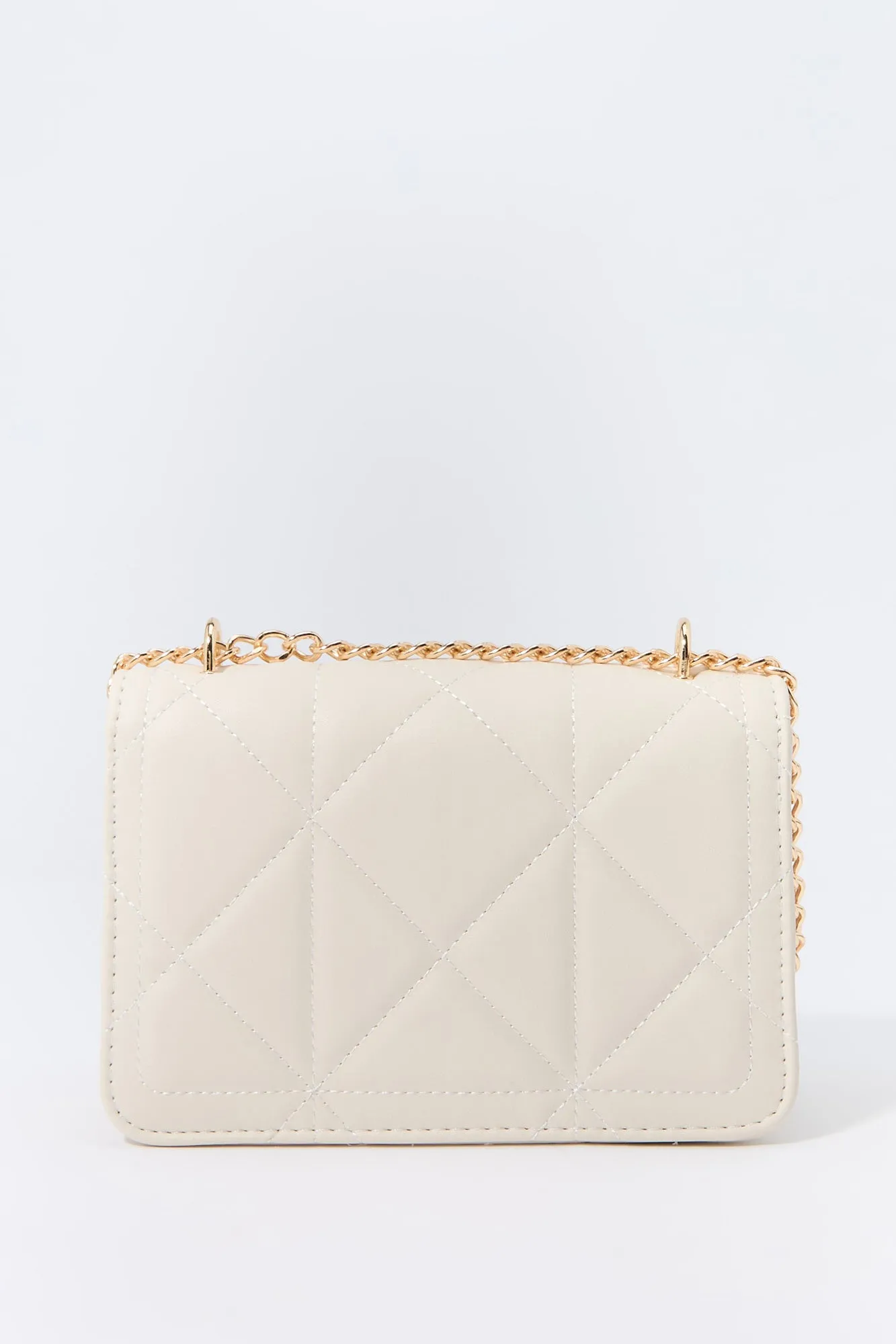 Faux Leather Quilted Crossbody Bag sold by Charlotte Russe product image thumbnail 3