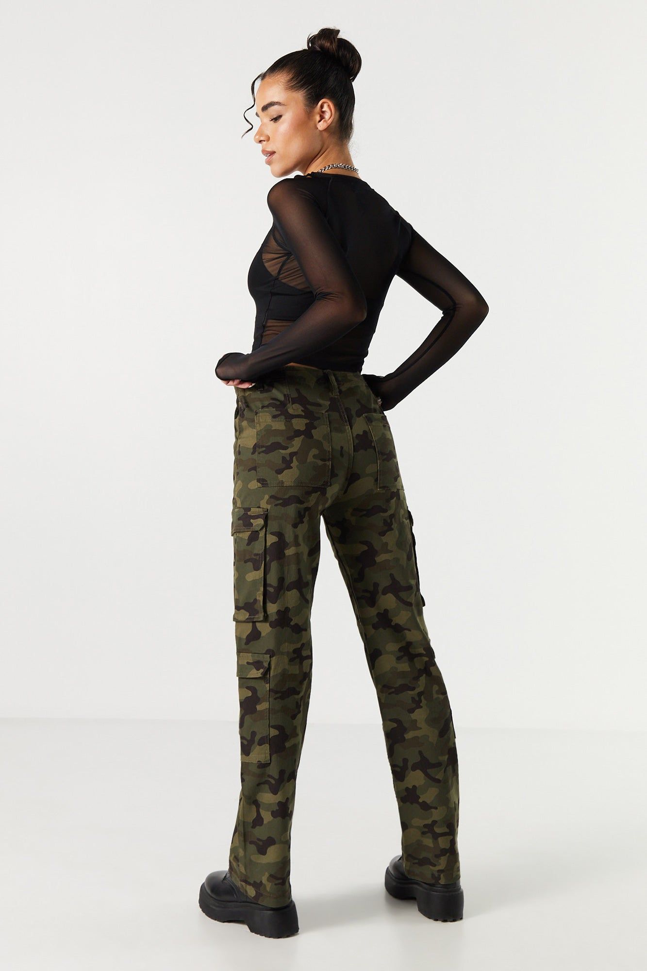 Twill Multi Pocket Cargo Pant sold by Charlotte Russe product image thumbnail 15