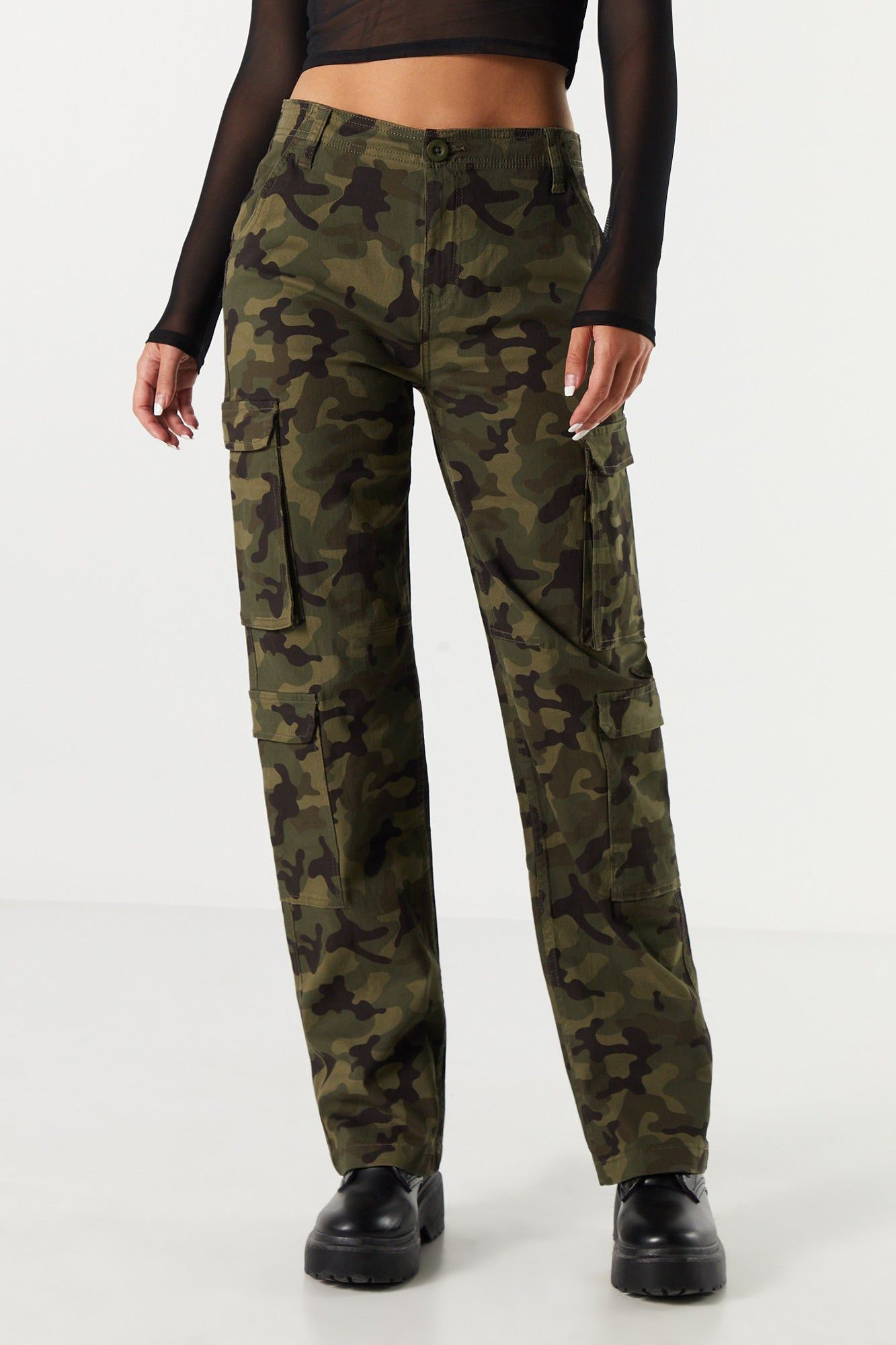 Twill Multi Pocket Cargo Pant sold by Charlotte Russe product image thumbnail 14