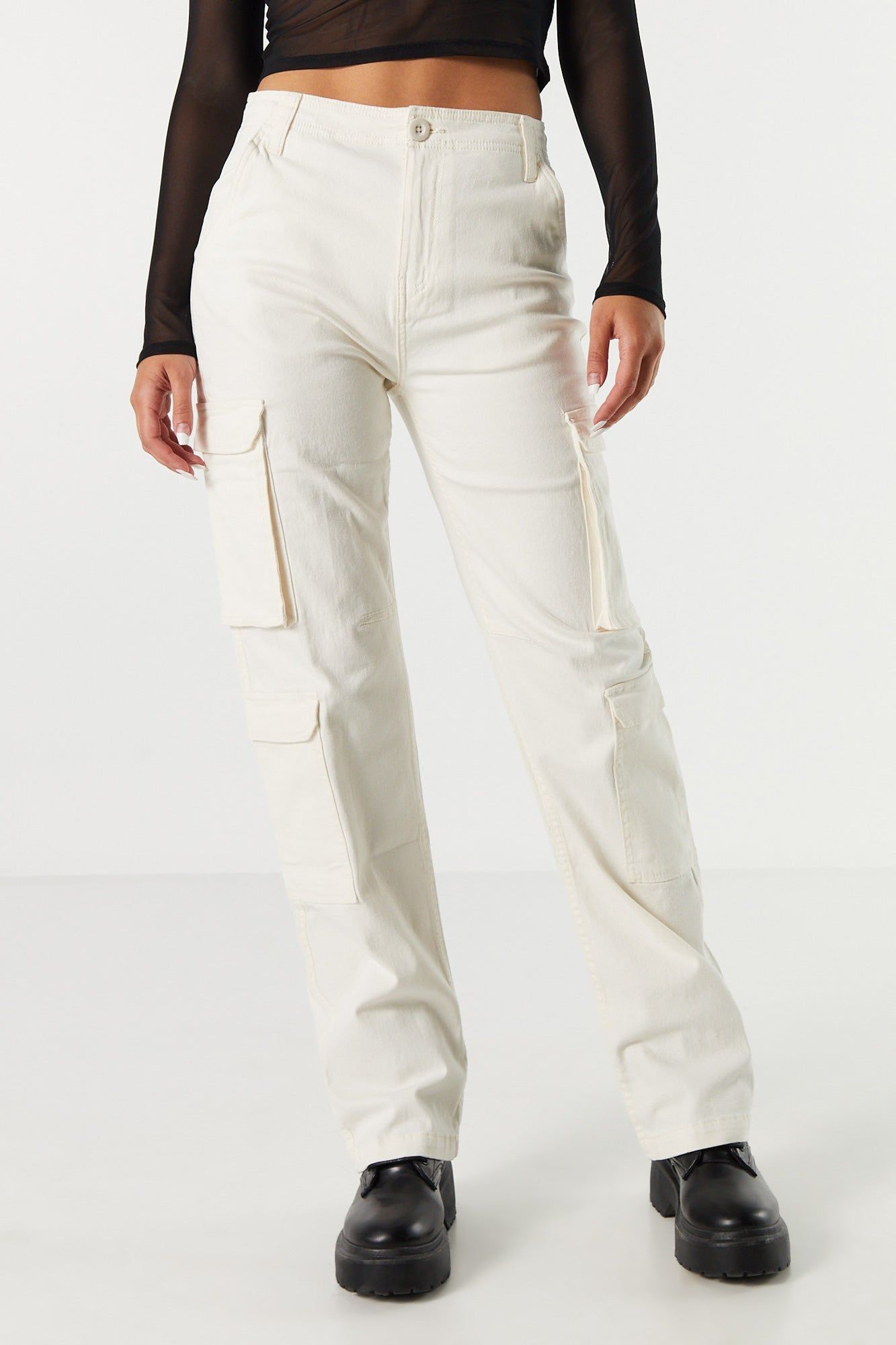 Twill Multi Pocket Cargo Pant sold by Charlotte Russe product image thumbnail 5