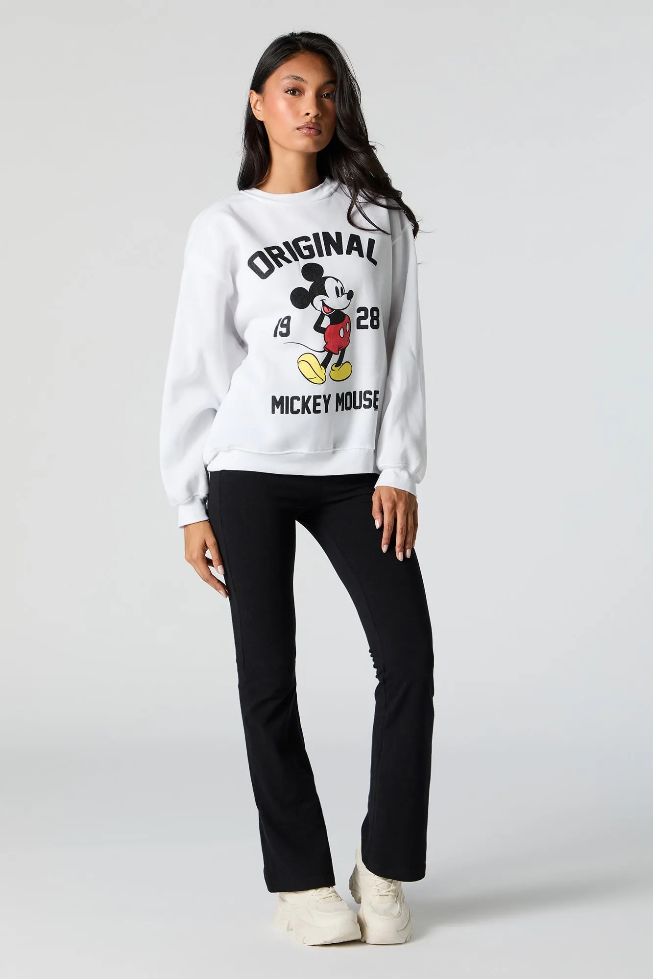 Mickey Mouse Graphic Fleece Sweatshirt sold by Charlotte Russe product image thumbnail 3