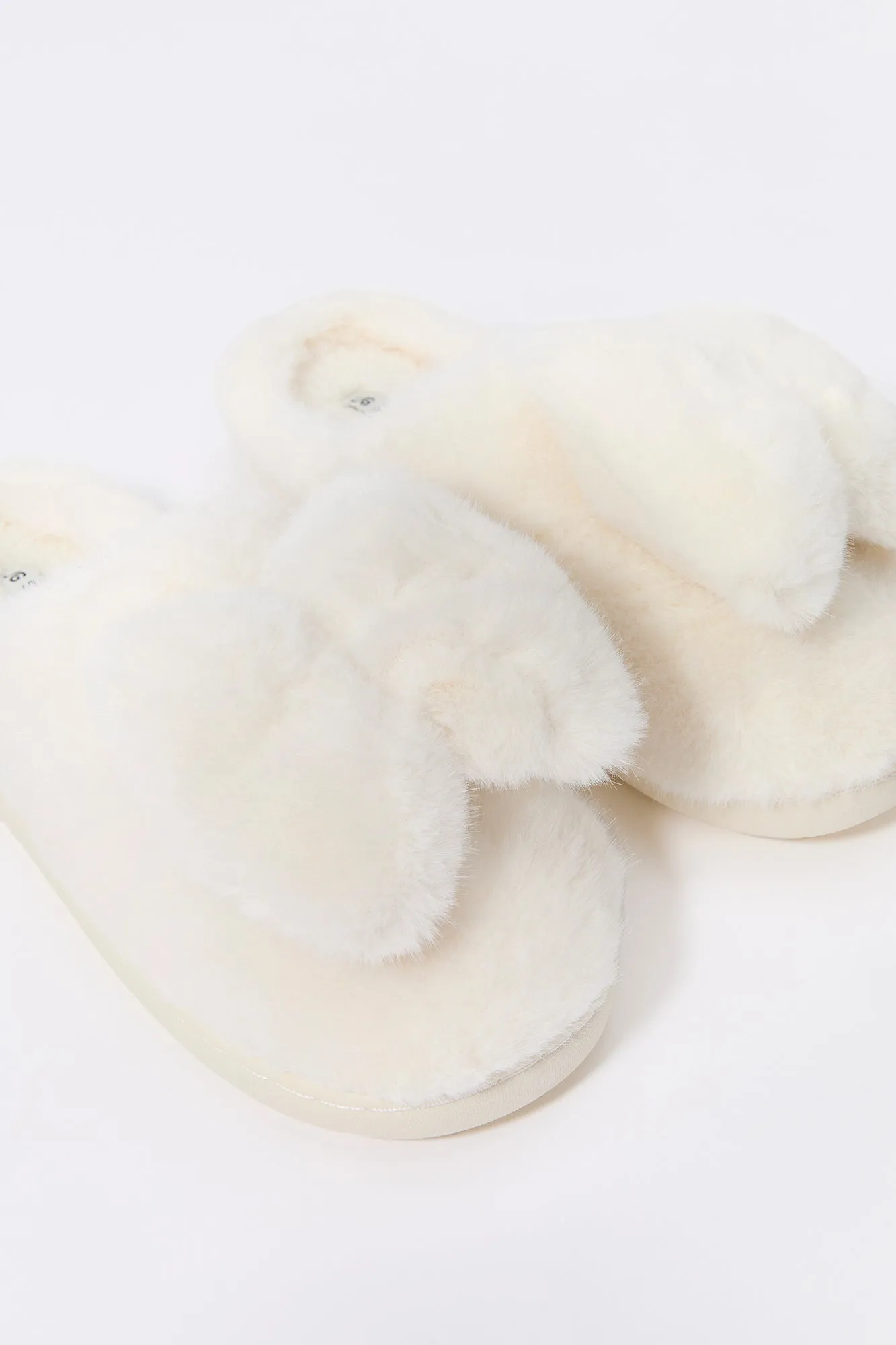 Faux Fur Bow Slipper sold by Charlotte Russe product image thumbnail 5