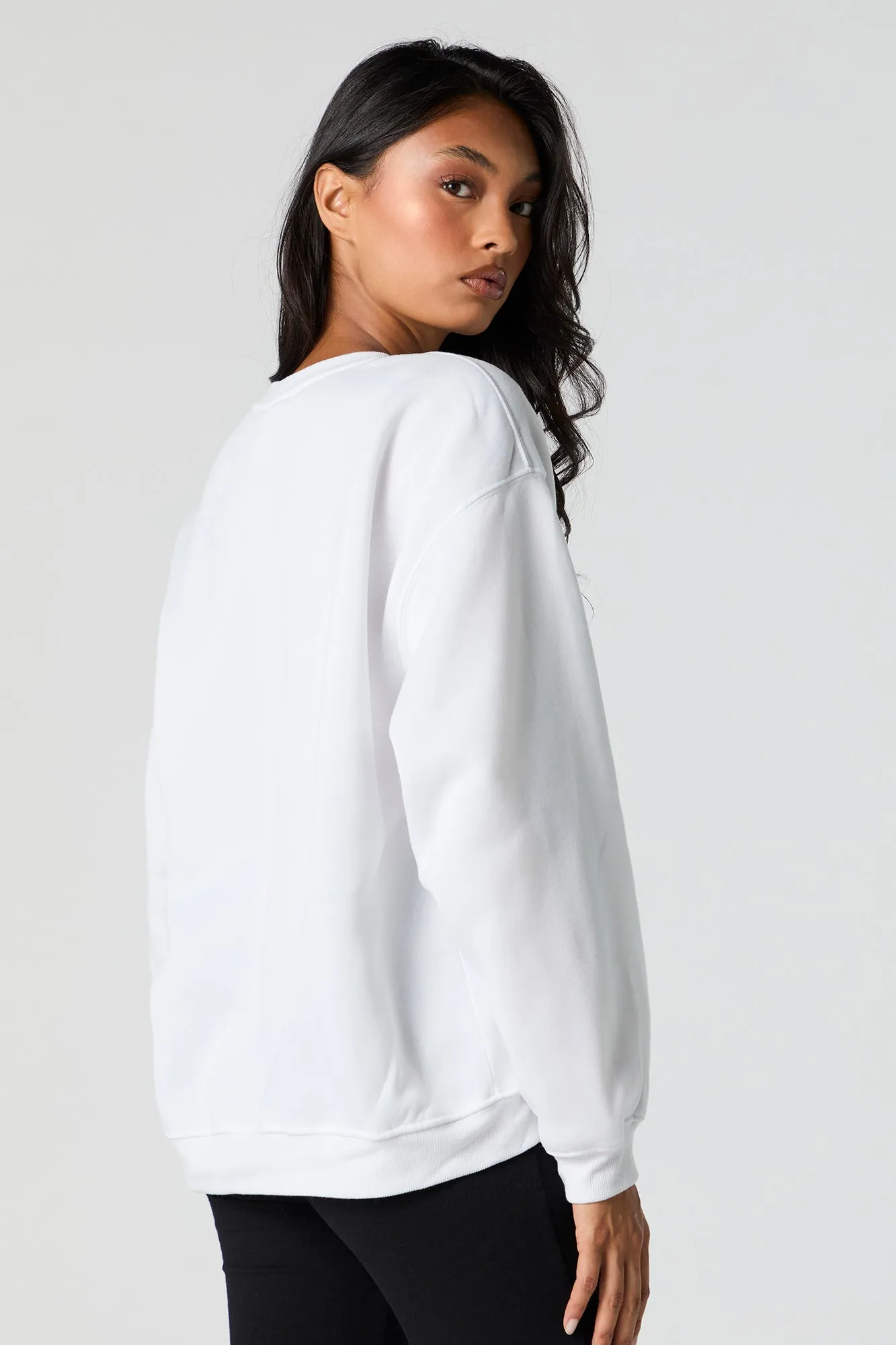 Mickey Mouse Graphic Fleece Sweatshirt sold by Charlotte Russe product image thumbnail 2