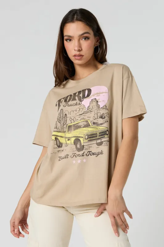 Build Ford Tough Graphic Boyfriend  T-Shirt sold by Charlotte Russe