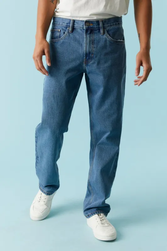 Medium Wash Loose Leg Baggy Jean sold by Charlotte Russe