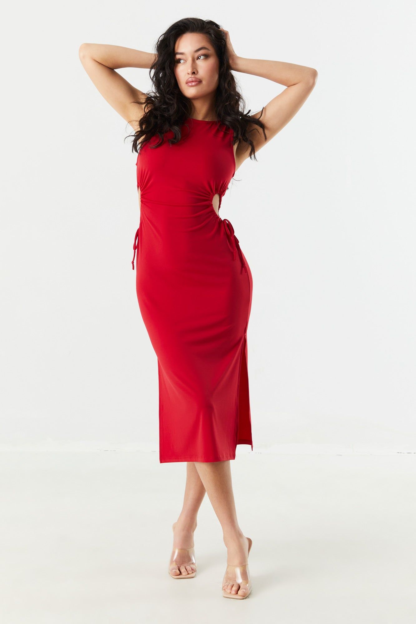 Side Cut-Out Bodycon Midi Dress sold by Charlotte Russe product image thumbnail 7