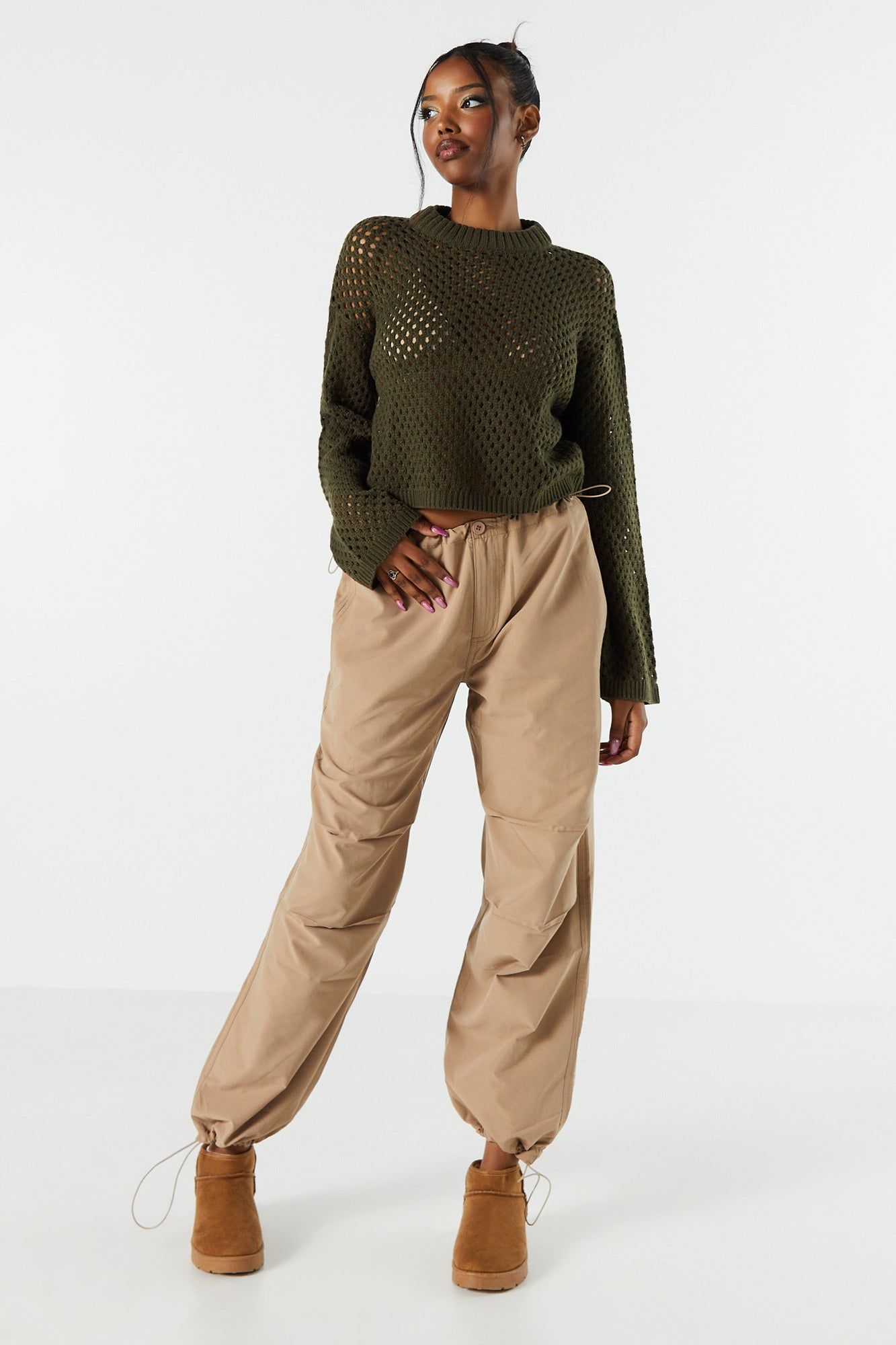 Solid Parachute Pant sold by Charlotte Russe product image thumbnail 10