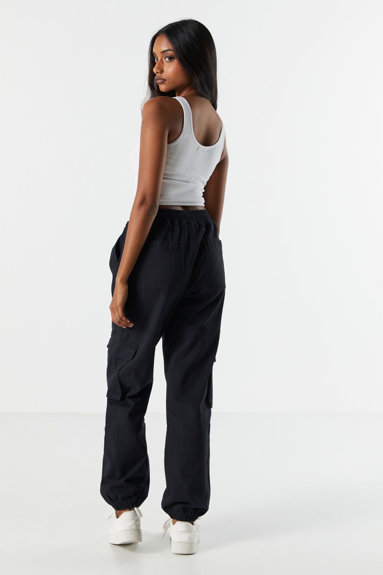 Drawstring Cargo Jogger sold by Charlotte Russe product image thumbnail 3