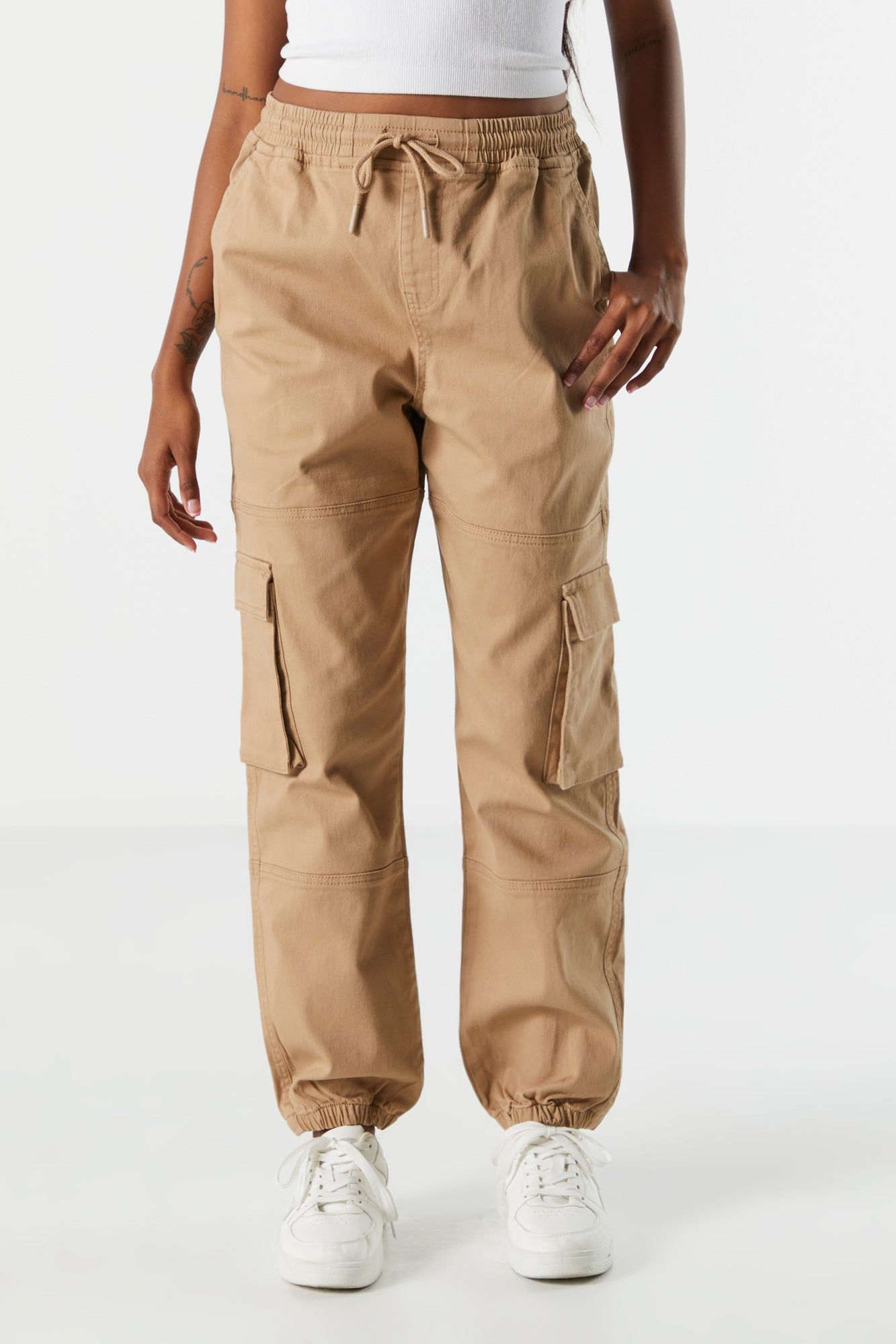 Drawstring Cargo Jogger sold by Charlotte Russe product image thumbnail 5