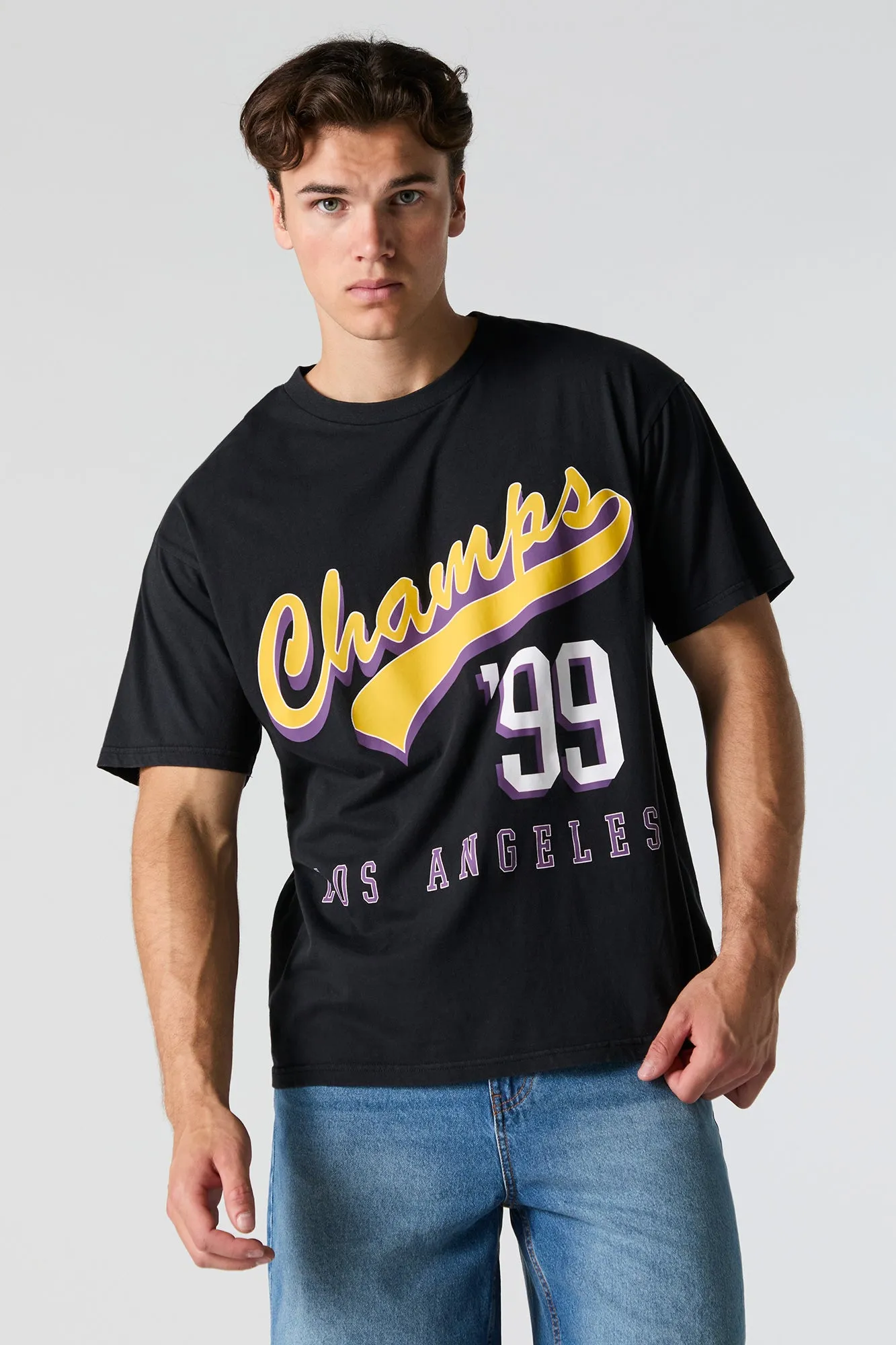 Champs LA Graphic T-Shirt sold by Charlotte Russe