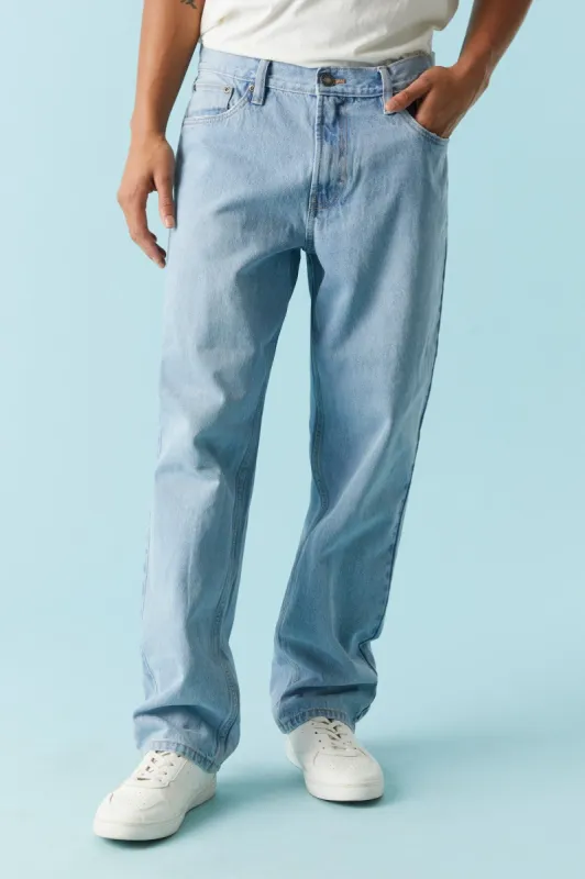 Light Wash Loose Leg Baggy Jean sold by Charlotte Russe