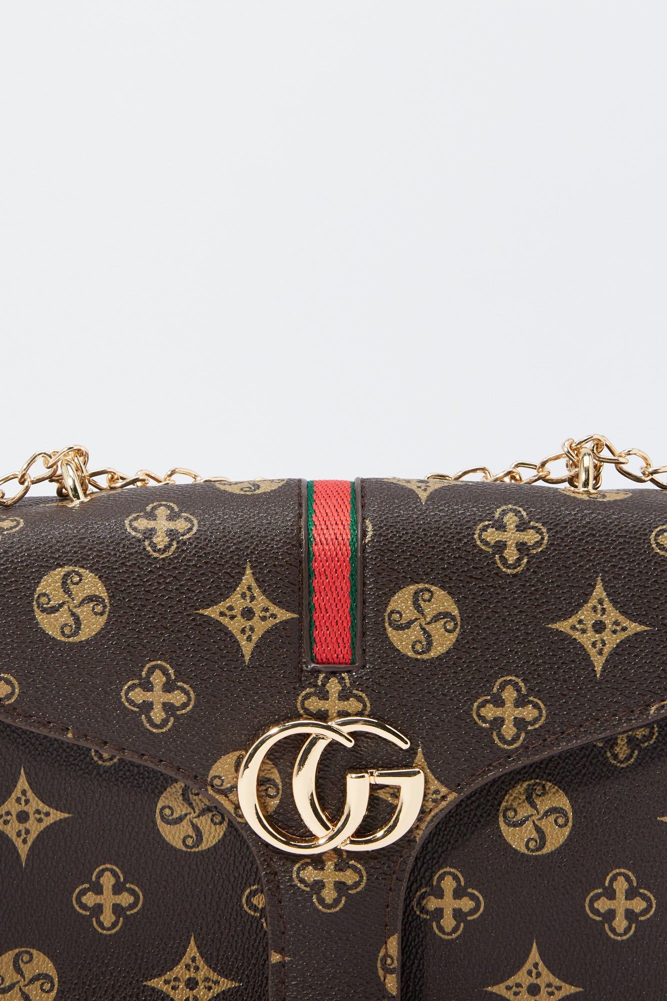 Brown Print Crossbody Purse sold by Charlotte Russe product image thumbnail 4