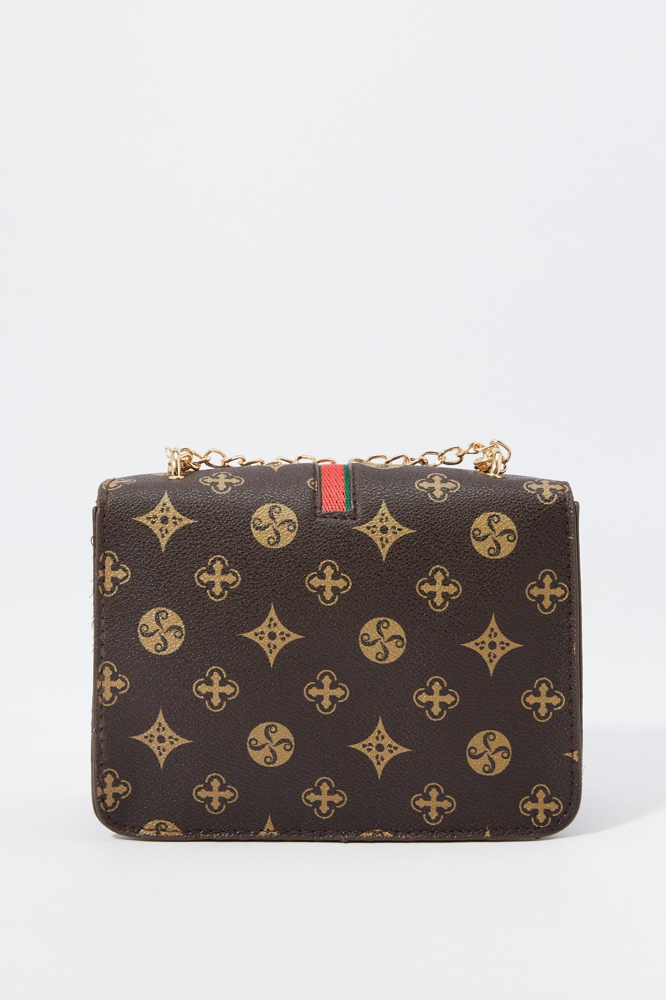 Brown Print Crossbody Purse sold by Charlotte Russe product image thumbnail 3