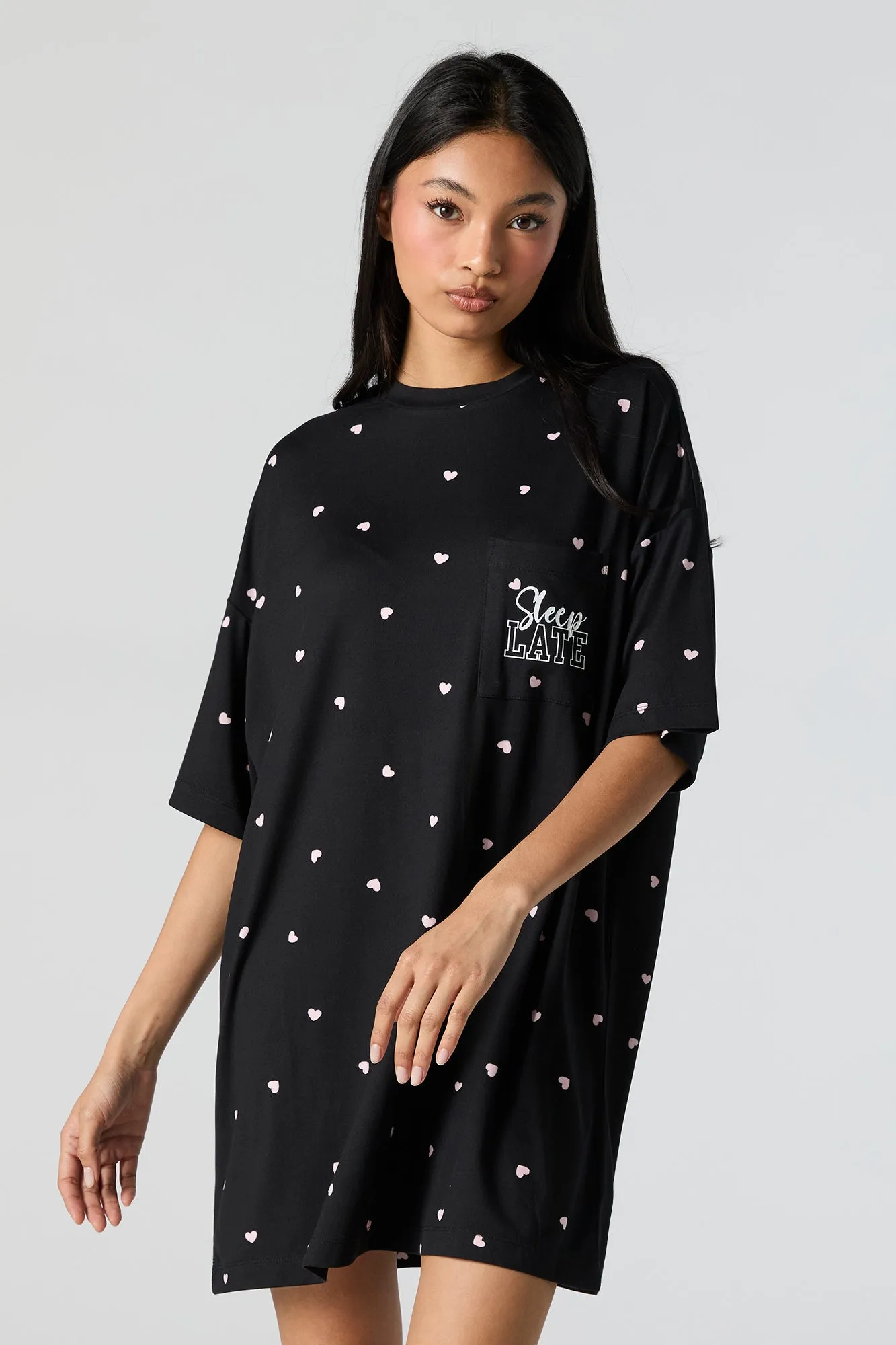 Printed Pajama Dress sold by Charlotte Russe product image thumbnail 4