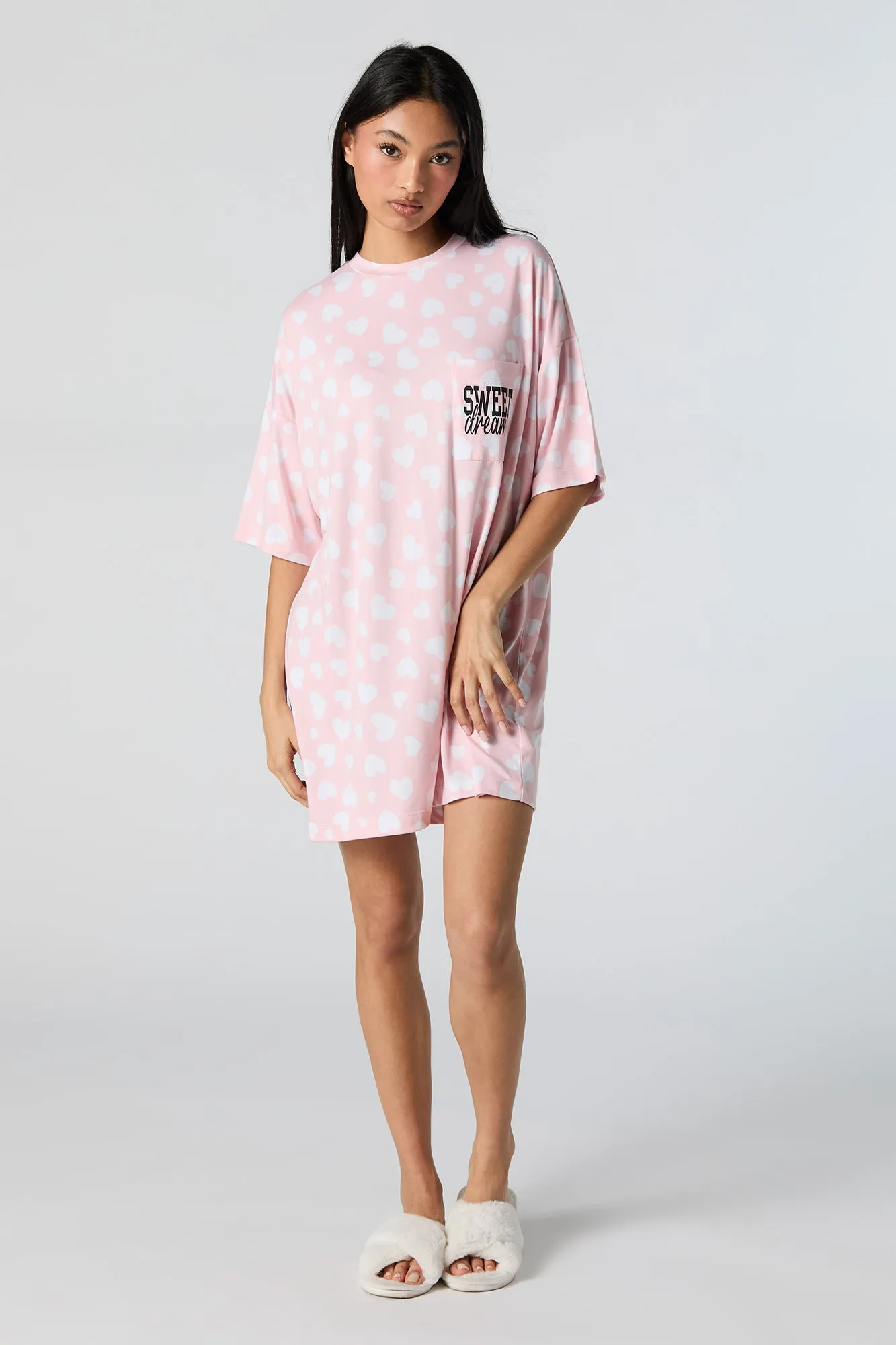 Printed Pajama Dress sold by Charlotte Russe product image thumbnail 3