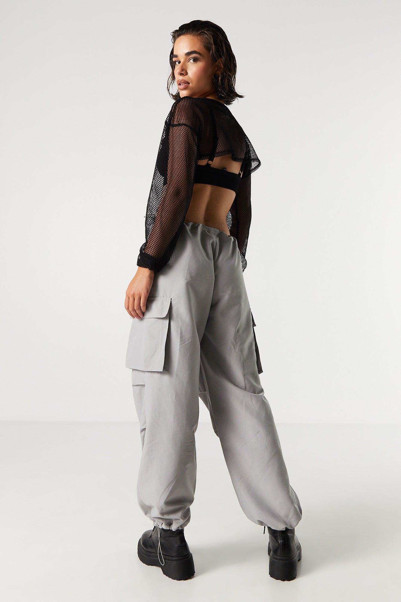 Cargo Parachute Pant sold by Charlotte Russe product image thumbnail 9
