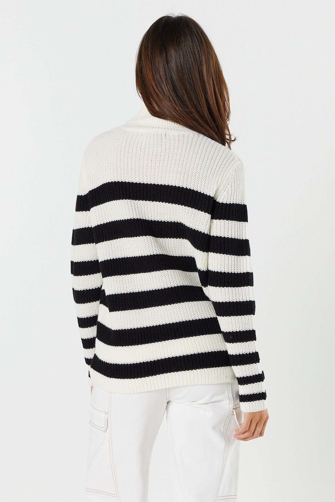 Striped Knit Turtleneck sold by Charlotte Russe product image thumbnail 5