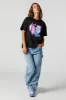 Angel Stitch Graphic Boyfriend T-Shirt sold by Charlotte Russe