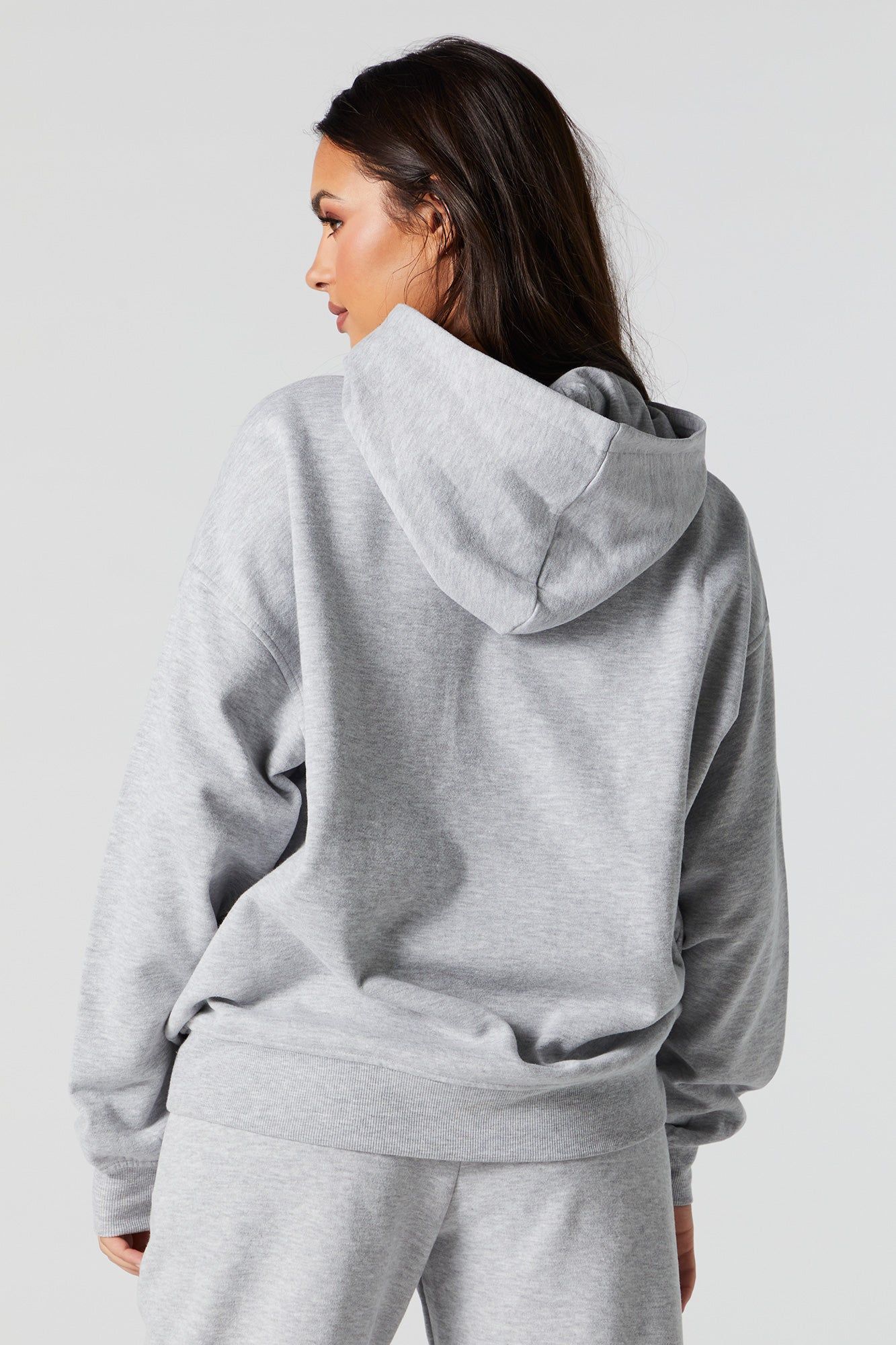 Oversized Fleece Hoodie sold by Charlotte Russe product image thumbnail 5