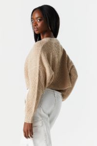 Boxy Cropped Knit Sweater sold by Charlotte Russe
