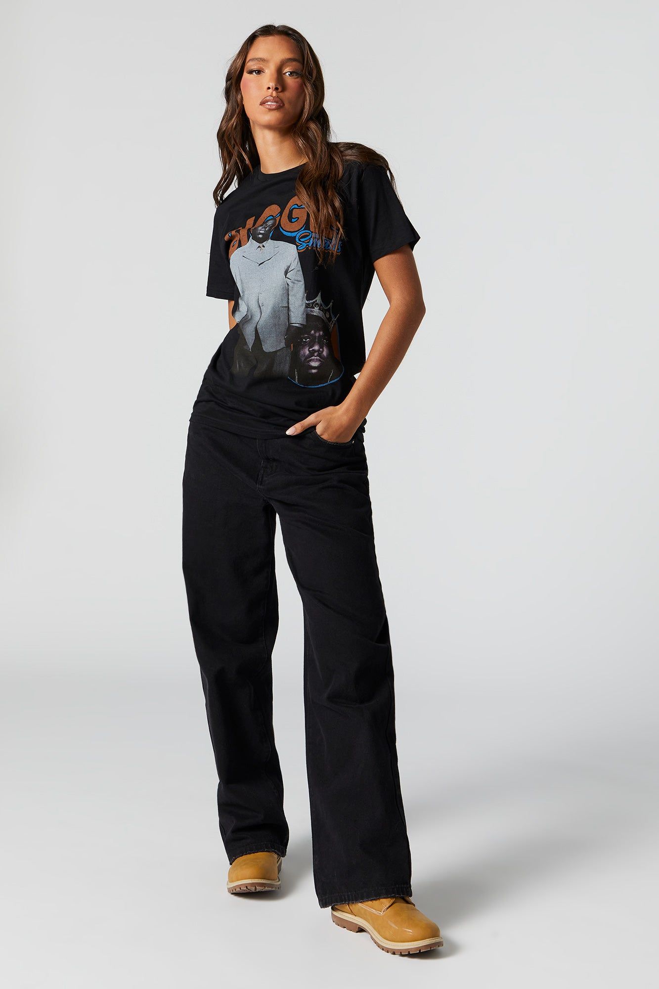 Biggie Smalls Graphic Boyfriend T-shirt sold by Charlotte Russe product image thumbnail 3