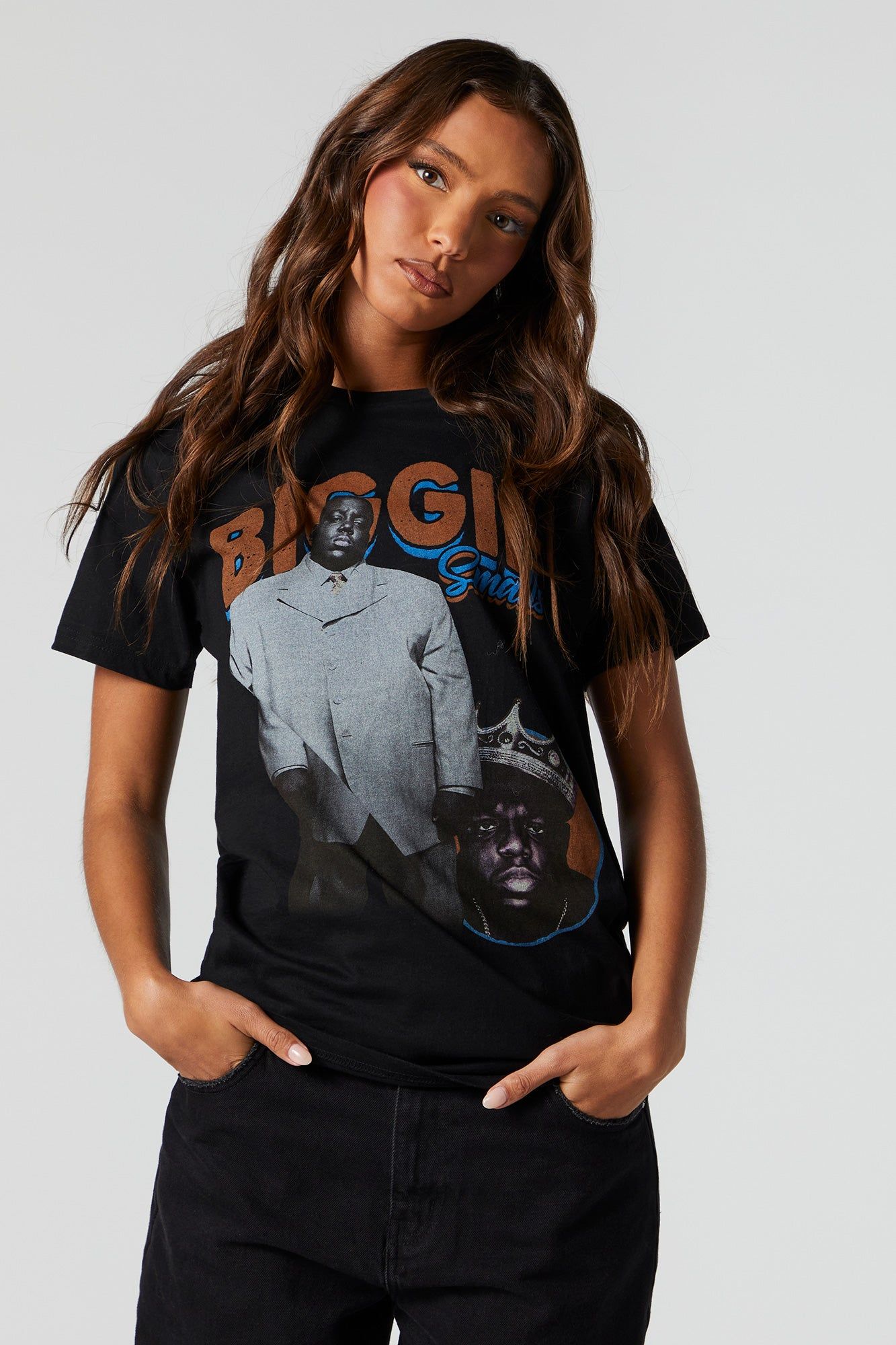 Biggie Smalls Graphic Boyfriend T-shirt sold by Charlotte Russe