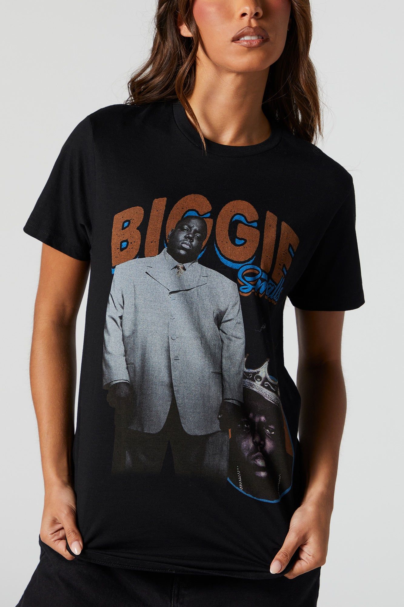 Biggie Smalls Graphic Boyfriend T-shirt sold by Charlotte Russe product image thumbnail 2
