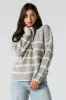 Striped Waffle Knit Sweater sold by Charlotte Russe