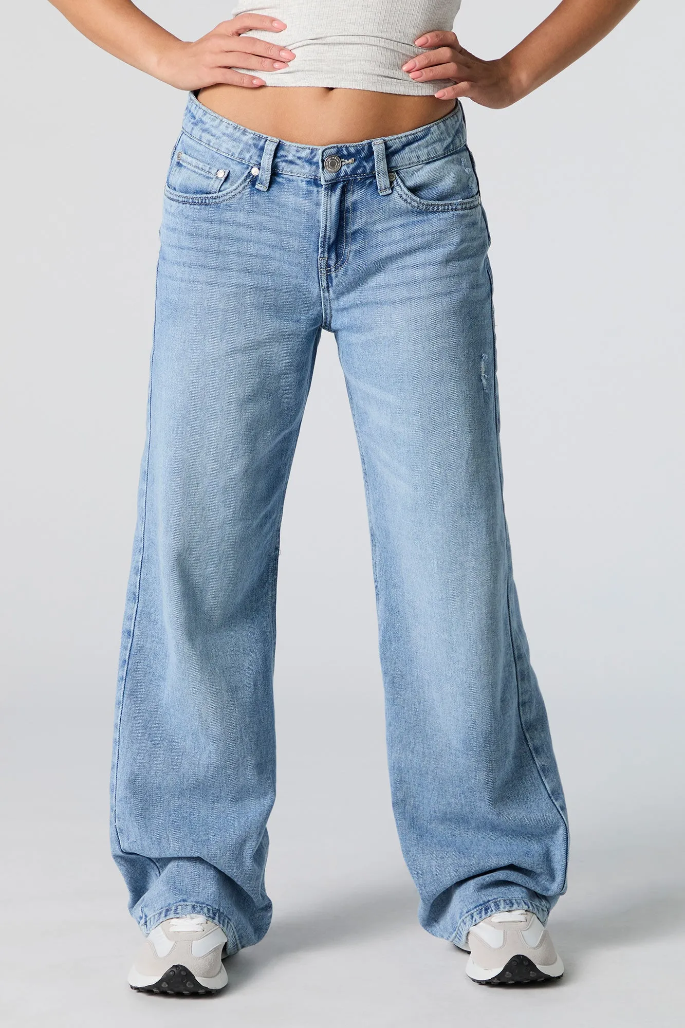 Light Wash Low Rise Skater Jean sold by Charlotte Russe product image thumbnail 2