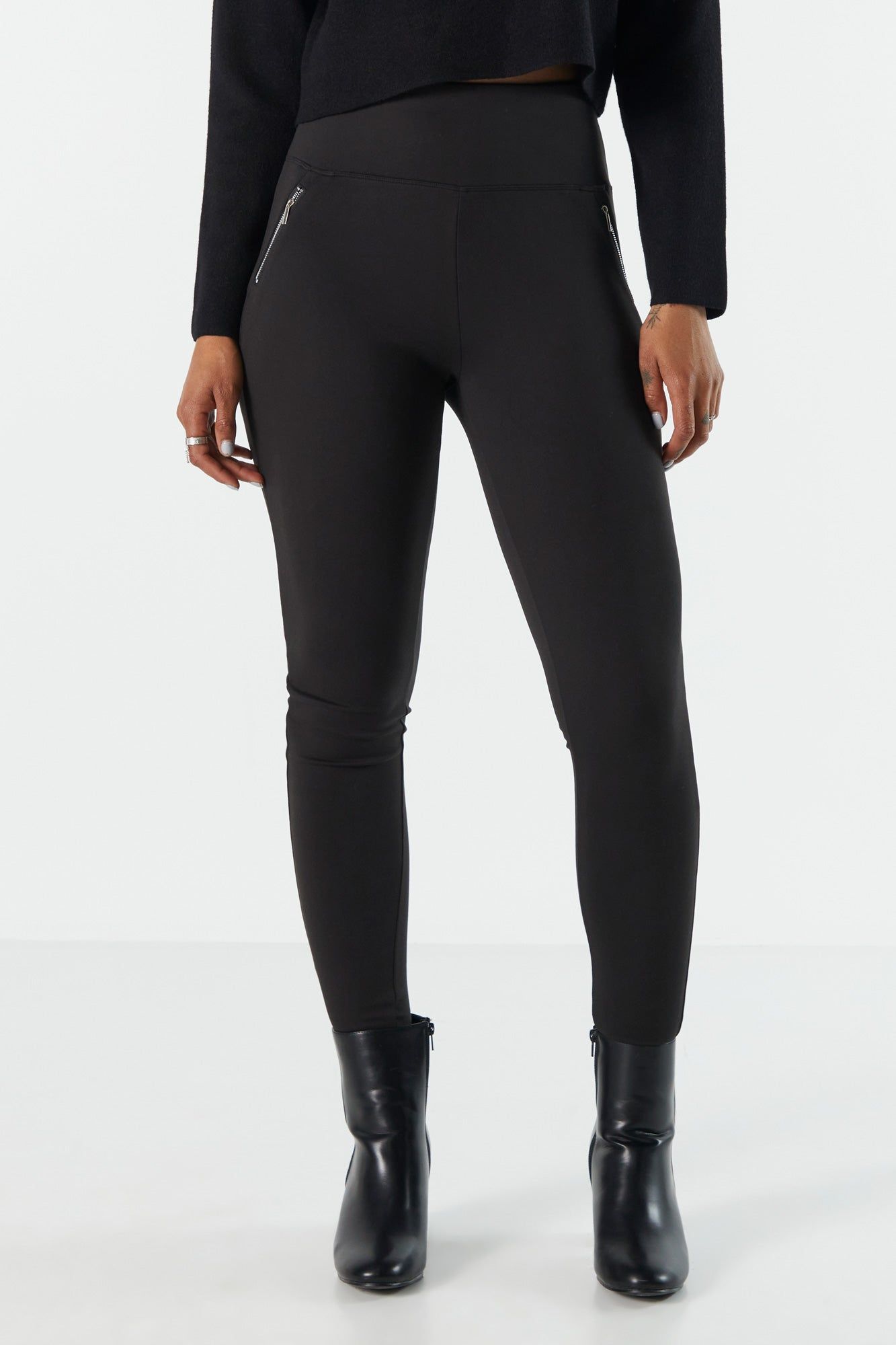 Super Soft Zip Pocket Legging sold by Charlotte Russe product image thumbnail 2