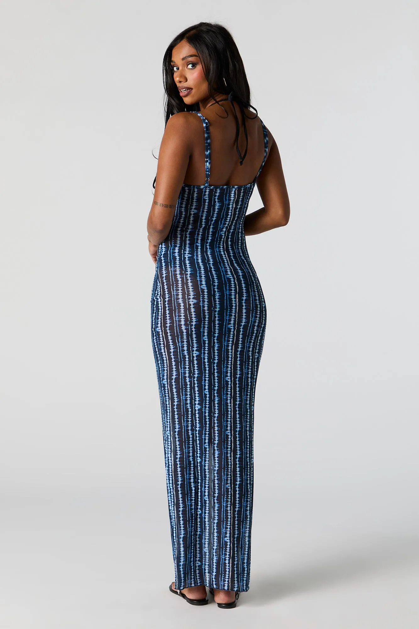 Mesh Column Maxi Dress Cover Up sold by Charlotte Russe product image thumbnail 3