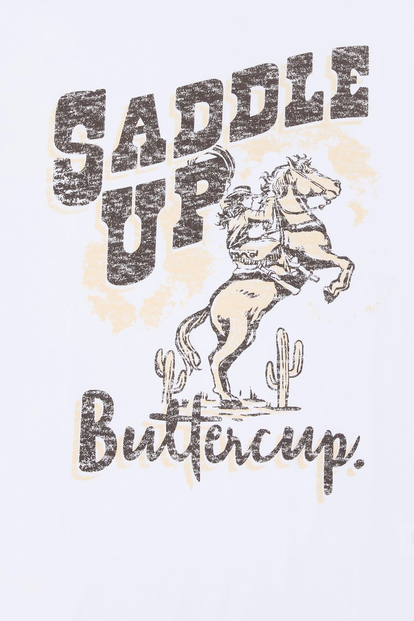 Saddle Up Graphic Boyfriend T-Shirt sold by Charlotte Russe product image thumbnail 4