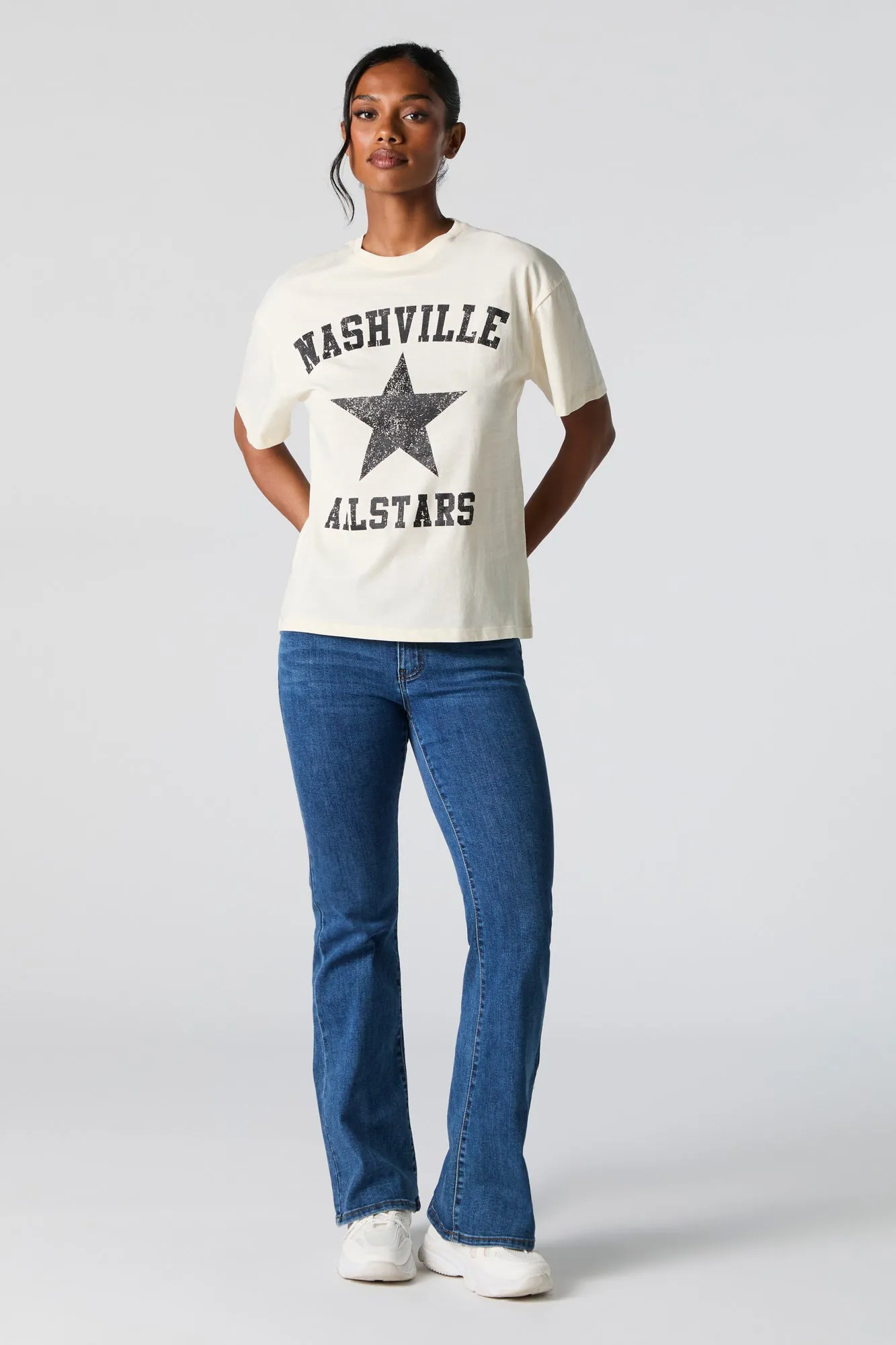 Nashville Allstars Graphic Boyfriend T-Shirt sold by Charlotte Russe product image thumbnail 2