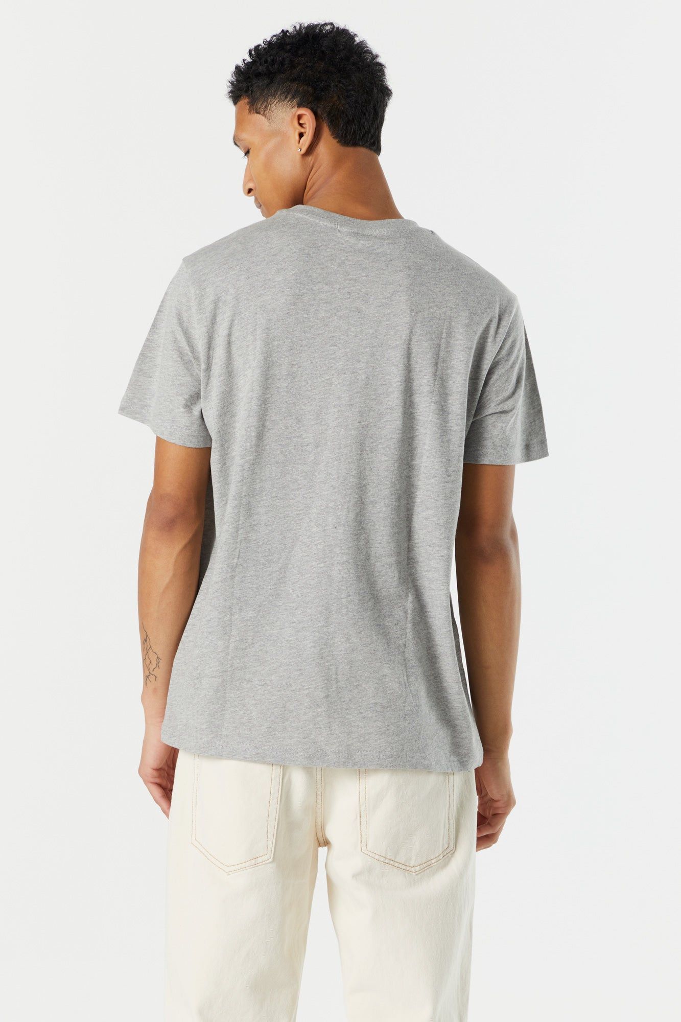 Basic Washed Crewneck T-Shirt sold by Charlotte Russe product image thumbnail 5