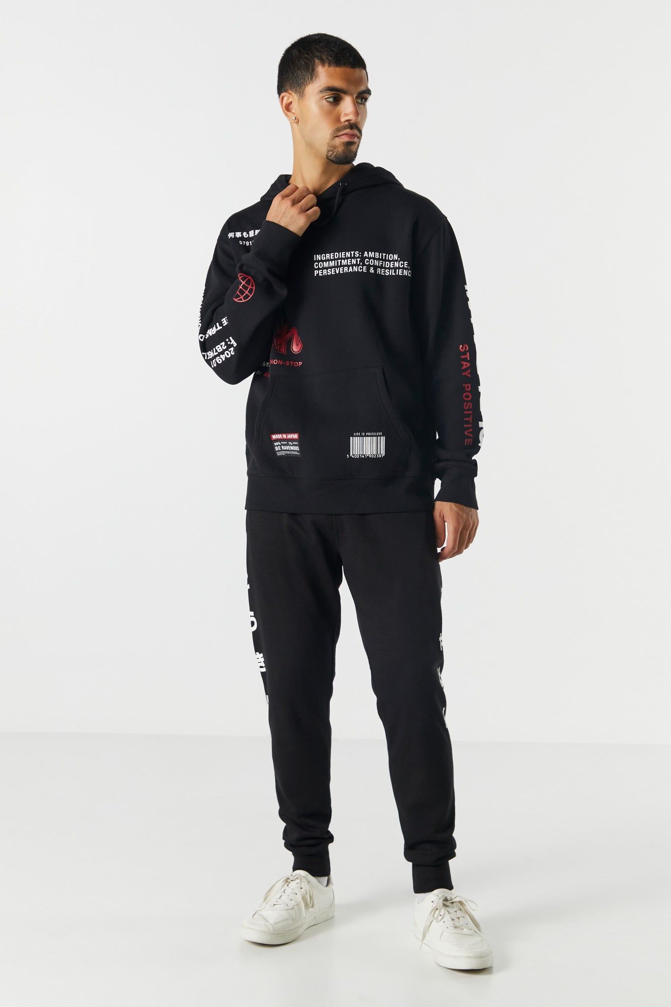 Graphic Fleece Jogger sold by Charlotte Russe product image thumbnail 2