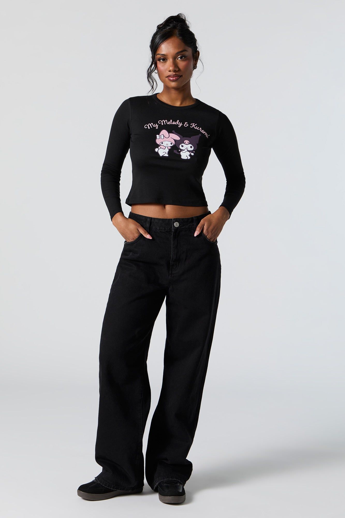 My Melody & Kuromi Graphic Long Sleeve Top sold by Charlotte Russe product image thumbnail 3