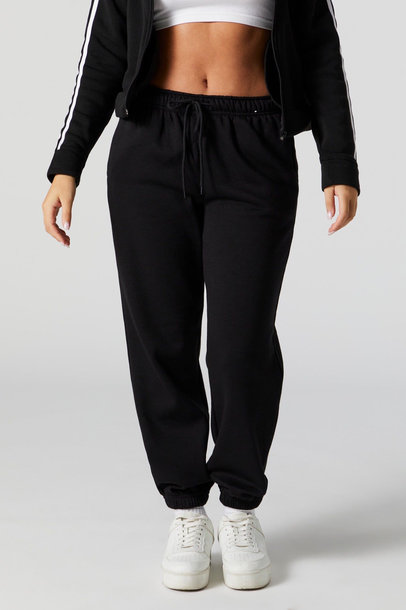 Fleece Drawstring Jogger sold by Charlotte Russe product image thumbnail 3