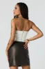 Faux Leather Corset Tube Top sold by Charlotte Russe