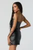 Faux Leather Corset Tube Top sold by Charlotte Russe