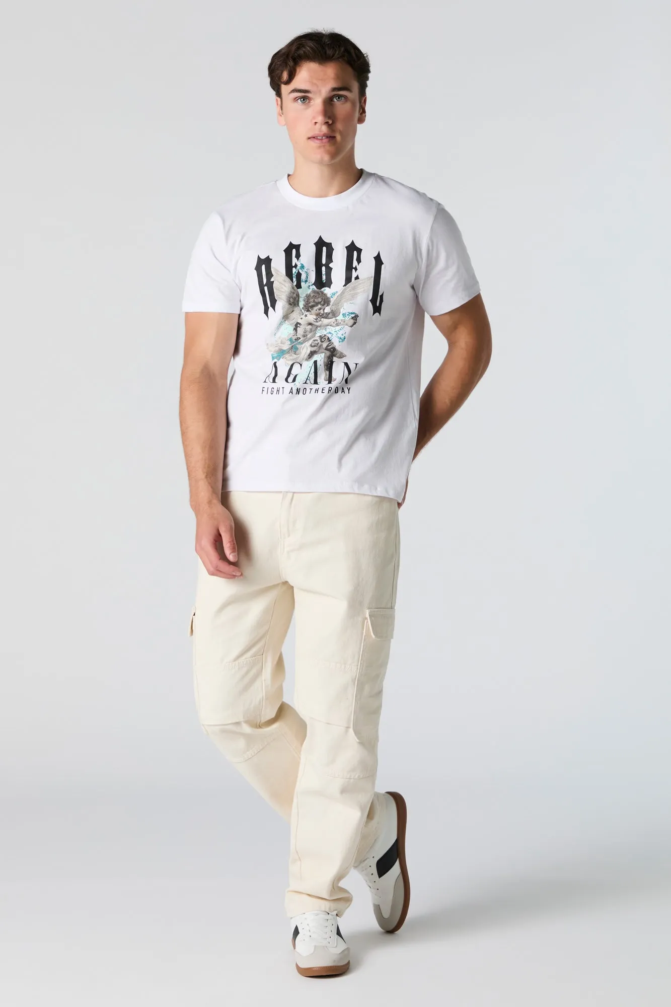 Rebel Again Graphic T-Shirt sold by Charlotte Russe product image thumbnail 3