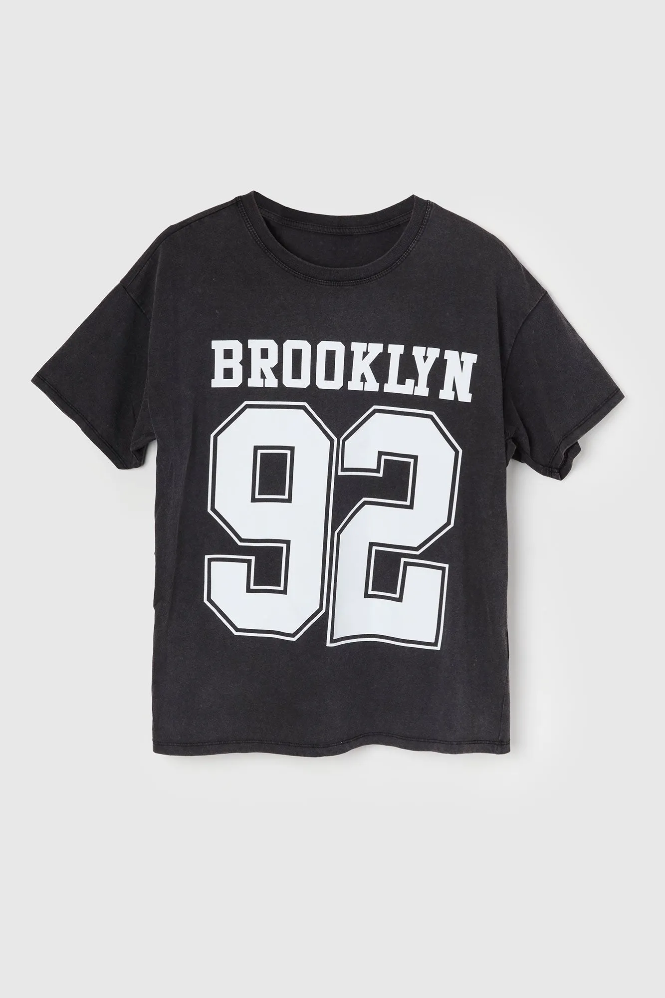 Brooklyn 92 Graphic Boyfriend T-Shirt sold by Charlotte Russe product image thumbnail 4