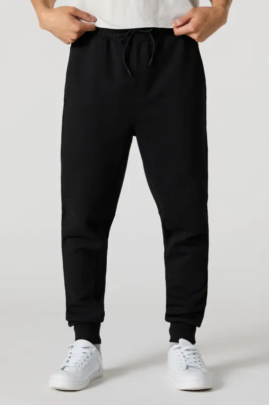 Active Fleece Zip Pocket Jogger sold by Charlotte Russe