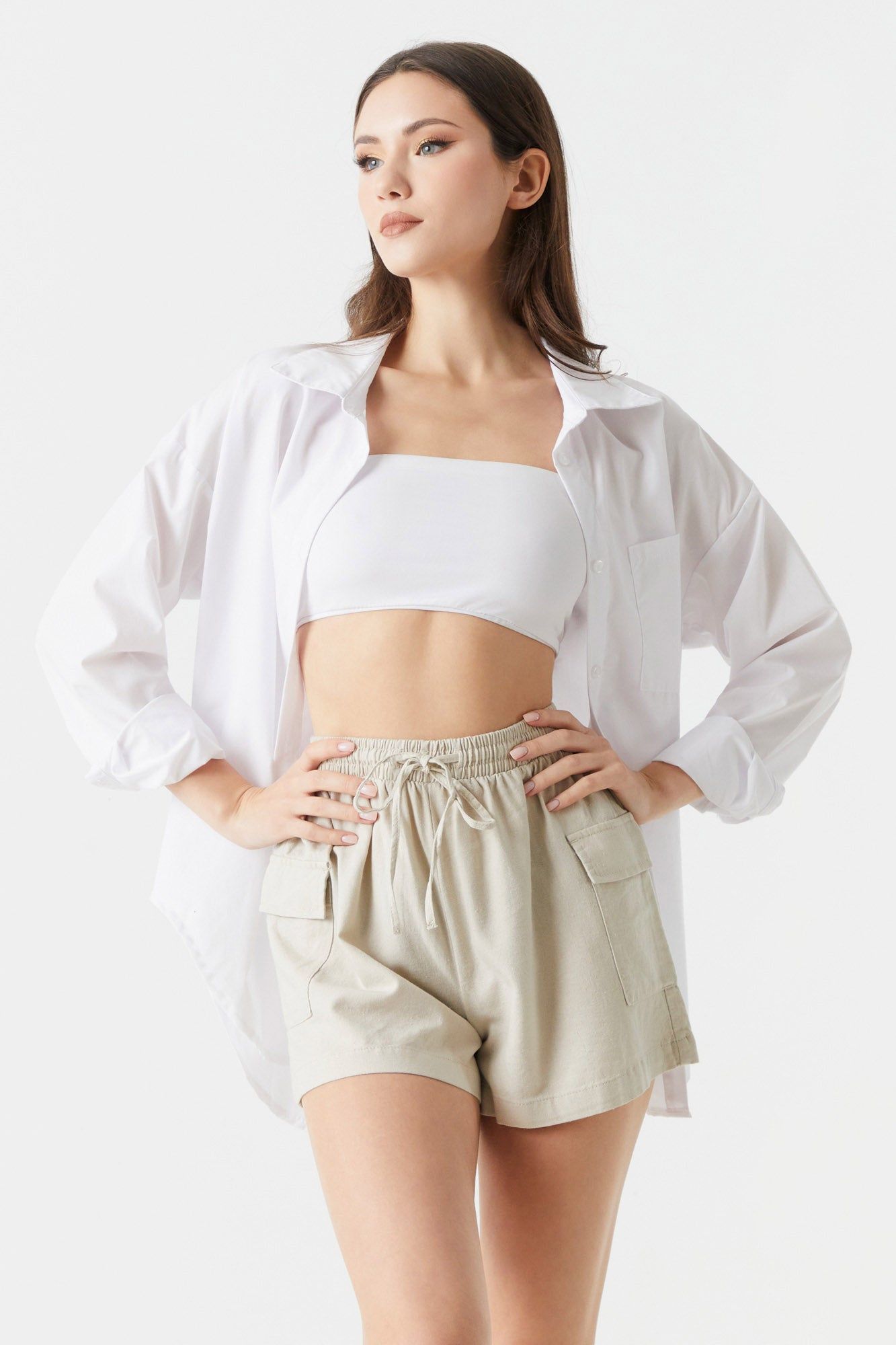 High-Rise Cargo Short sold by Charlotte Russe product image thumbnail 7