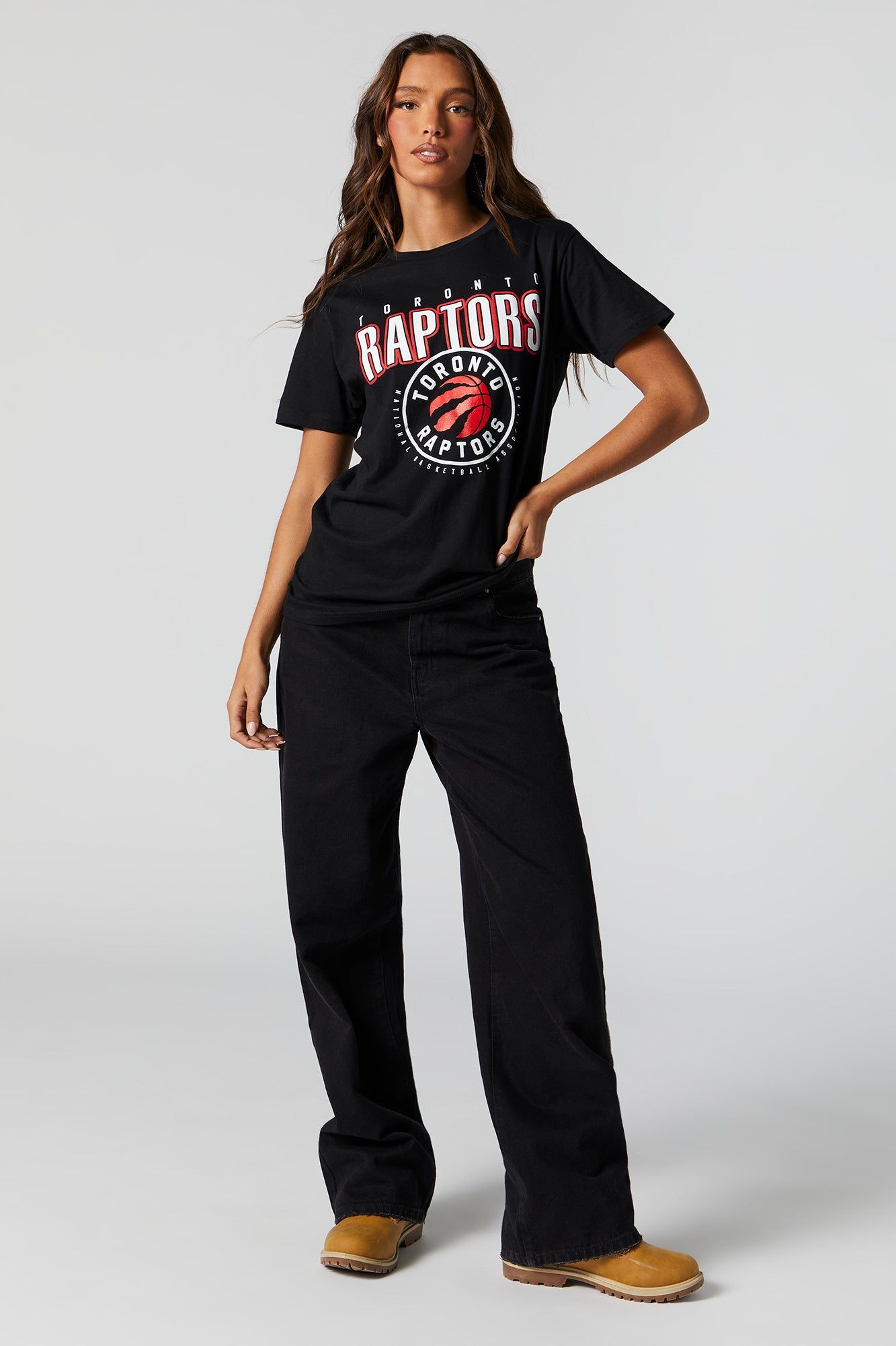 Toronto Raptors Graphic Boyfriend T-Shirt sold by Charlotte Russe product image thumbnail 3